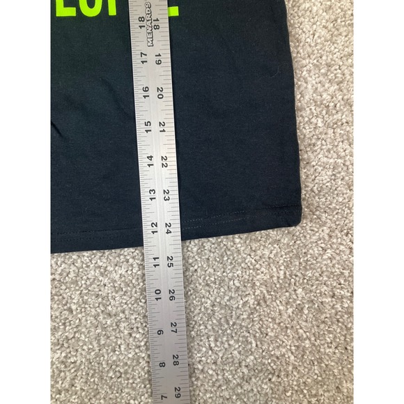 The Grinch I Dont Like Morning People T Shirt Black Neon Green Dr Seuss Small - Picture 3 of 6